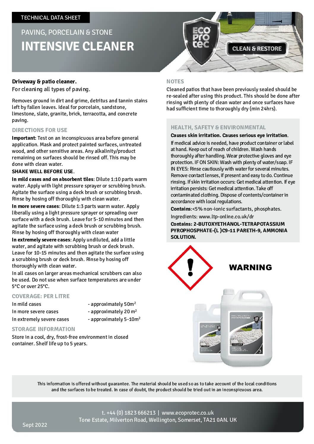 ECOPROTEC INTENSIVE CLEANER 1L DESC