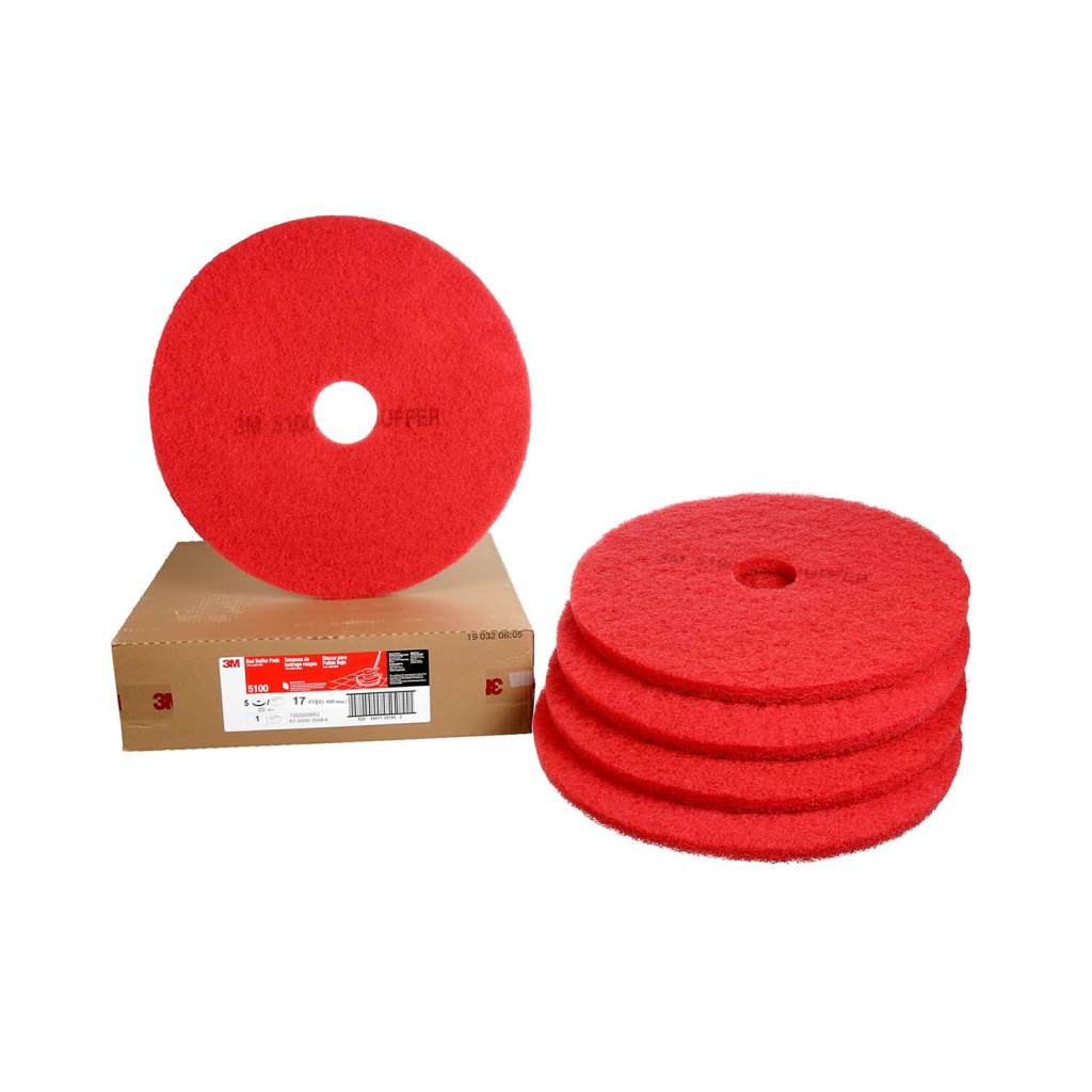 3M Black Buffer Pad 5100 17in 5 per Case N 1