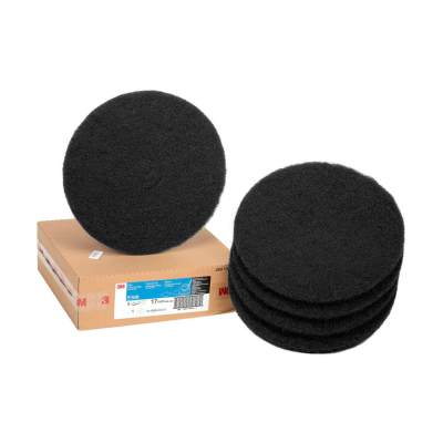 3M Black Stripper Pad 7200 17in 5 per Case 1