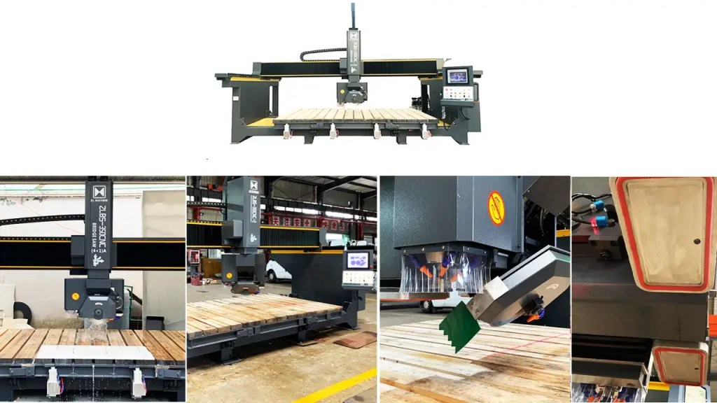 4+1 Axis CNC Bridge Saw