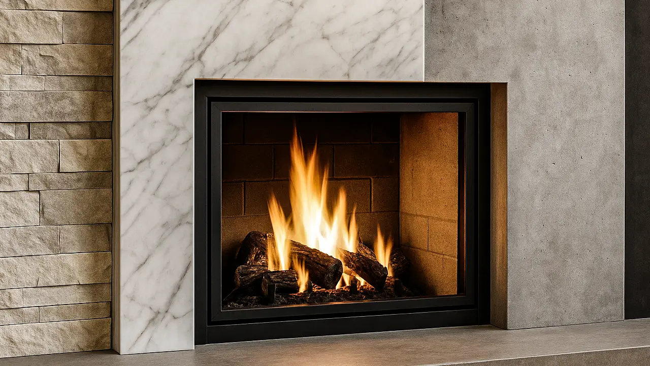 Marble and Granite Options for Fireplace